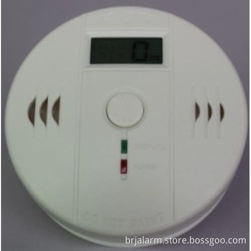 Battery Powered Carbon Monoxide Alarm with LCD